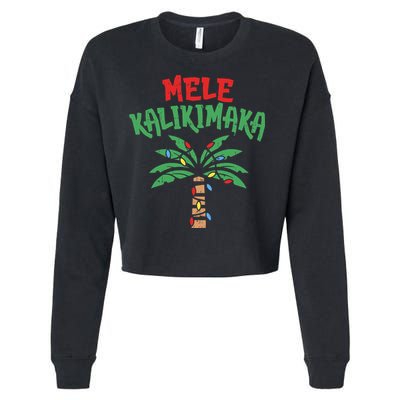 Tree Hawaiian Christmas In July Cropped Pullover Crew