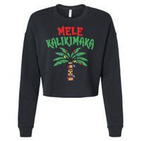 Tree Hawaiian Christmas In July Cropped Pullover Crew