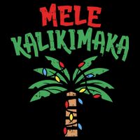 Tree Hawaiian Christmas In July Cropped Pullover Crew