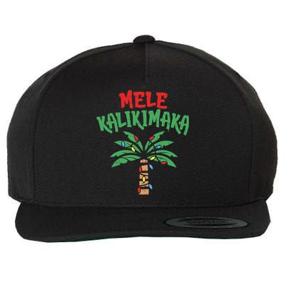 Tree Hawaiian Christmas In July Wool Snapback Cap