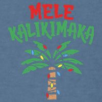 Tree Hawaiian Christmas In July Garment-Dyed Sweatshirt