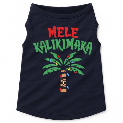 Tree Hawaiian Christmas In July Doggie Tank