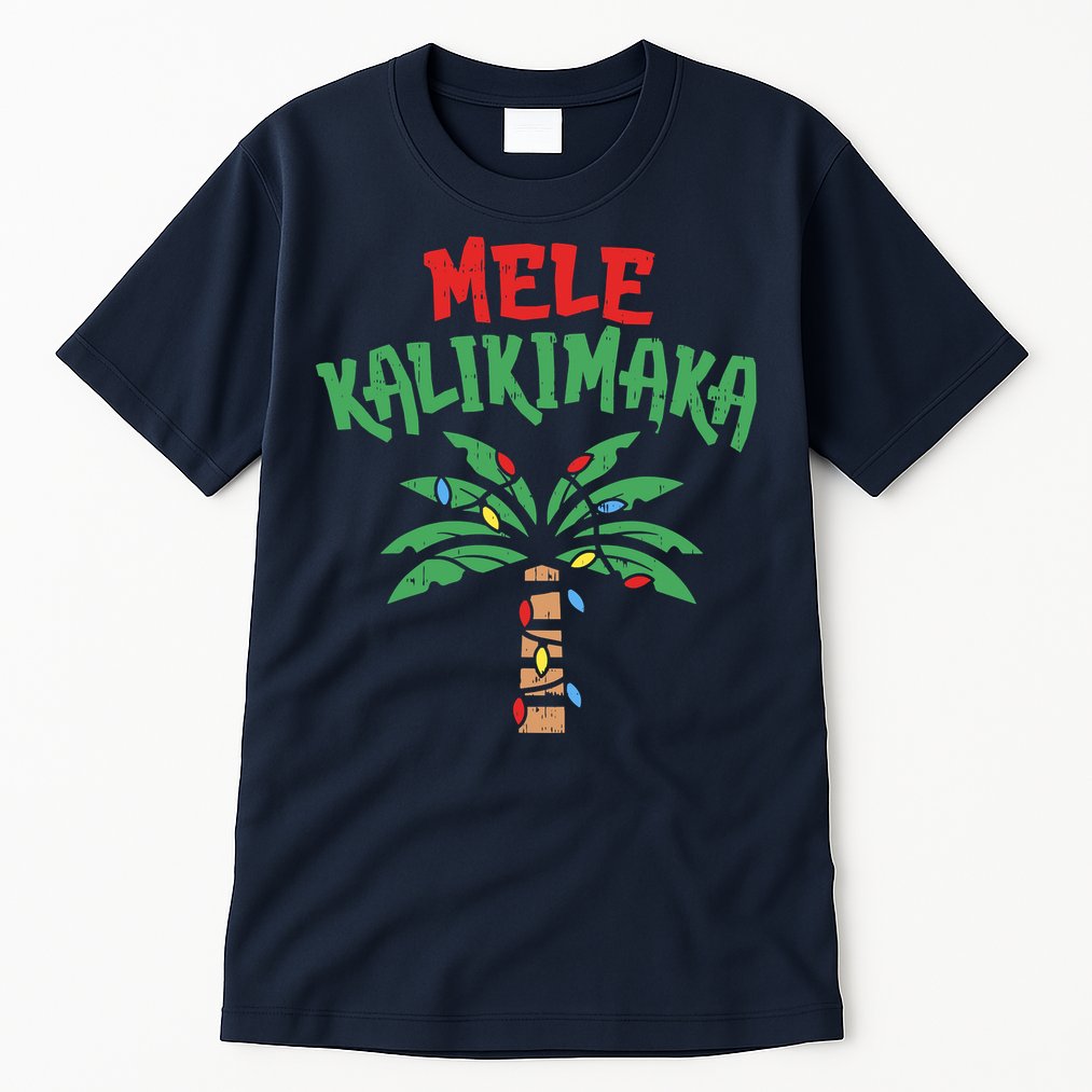Tree Hawaiian Christmas In July Tall T-Shirt