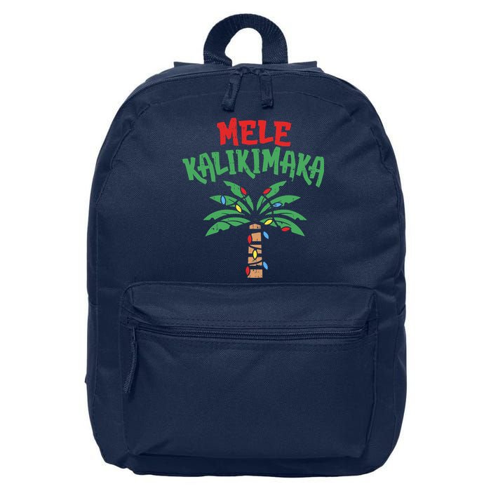 Tree Hawaiian Christmas In July 16 in Basic Backpack