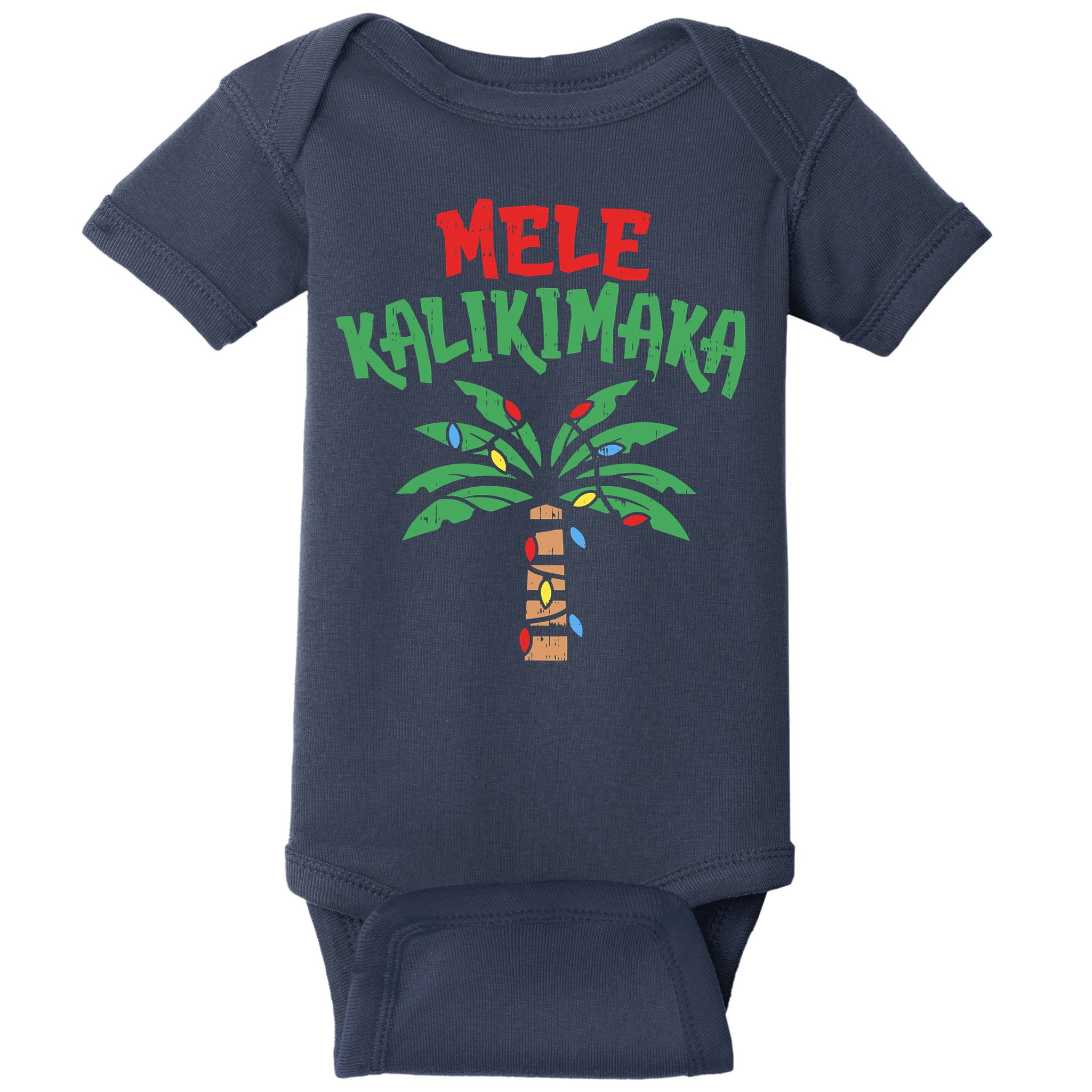 Tree Hawaiian Christmas In July Baby Bodysuit