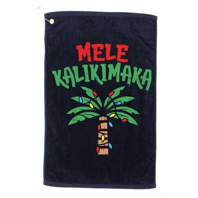 Tree Hawaiian Christmas In July Golf Towel