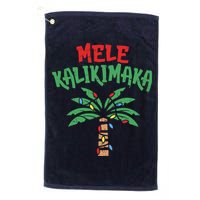 Tree Hawaiian Christmas In July Golf Towel