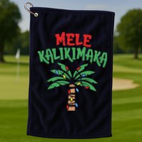 Tree Hawaiian Christmas In July Golf Towel