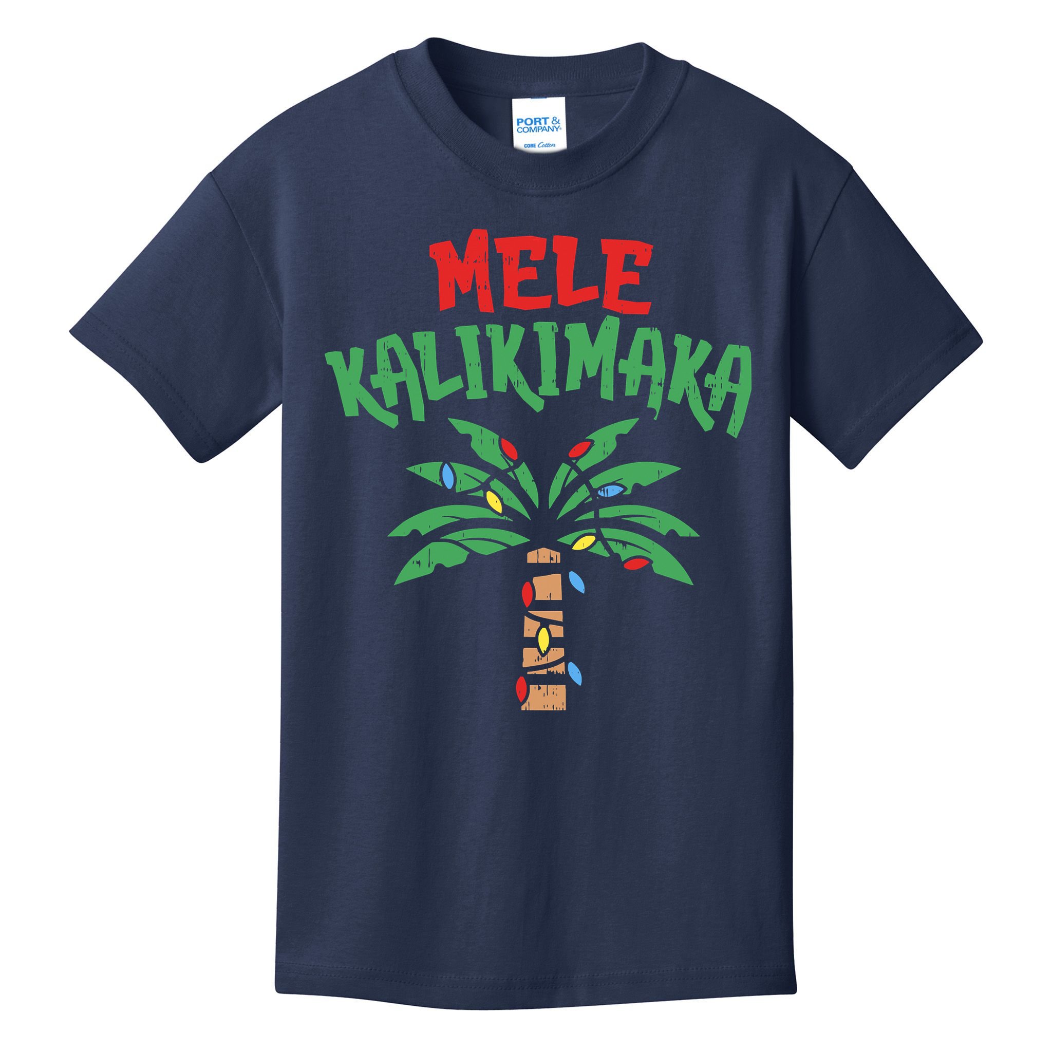 Tree Hawaiian Christmas In July Kids T-Shirt