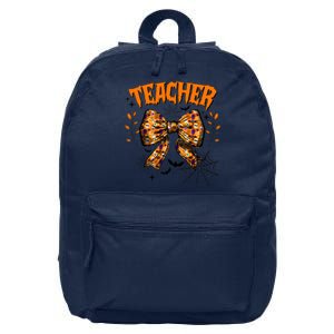 Teacher Halloween Coquette Back To School 16 in Basic Backpack