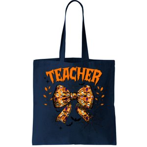 Teacher Halloween Coquette Back To School Tote Bag