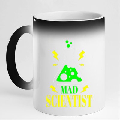 Teacher Halloween Costume Mad Scientist Science 11oz Black Color Changing Mug