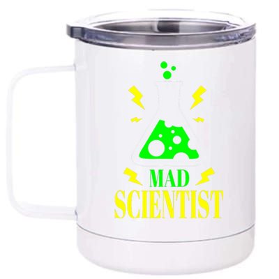 Teacher Halloween Costume Mad Scientist Science 12 oz Stainless Steel Tumbler Cup