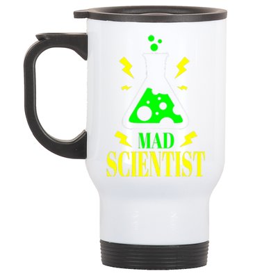 Teacher Halloween Costume Mad Scientist Science Stainless Steel Travel Mug