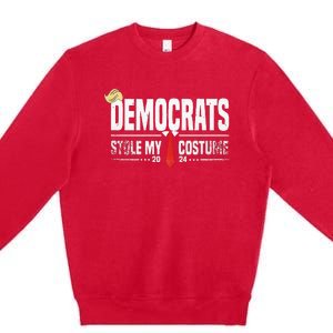 Trump Halloween Costume Democrats Stole My Costume Premium Crewneck Sweatshirt