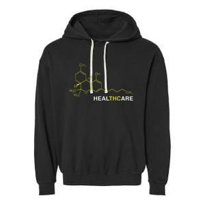 THC Healthcare Cannabis Medical Marijuana Garment-Dyed Fleece Hoodie