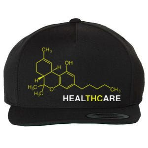 THC Healthcare Cannabis Medical Marijuana Wool Snapback Cap