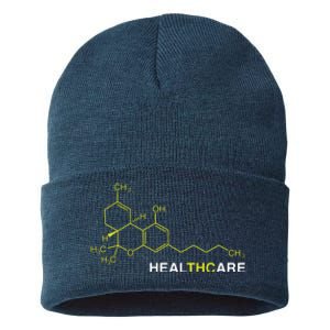 THC Healthcare Cannabis Medical Marijuana Sustainable Knit Beanie