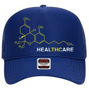 THC Healthcare Cannabis Medical Marijuana High Crown Mesh Back Trucker Hat