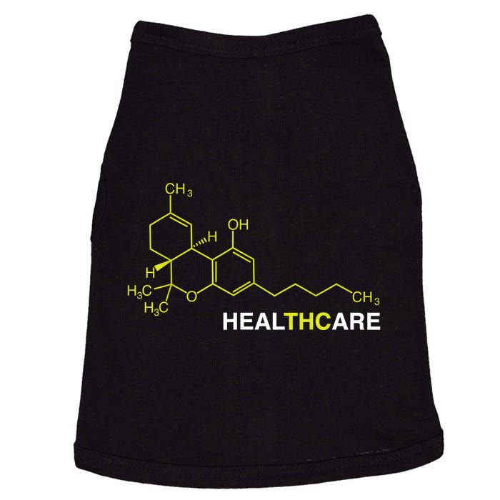 THC Healthcare Cannabis Medical Marijuana TShirt Doggie Tank