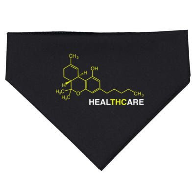 THC Healthcare Cannabis Medical Marijuana TShirt USA-Made Doggie Bandana