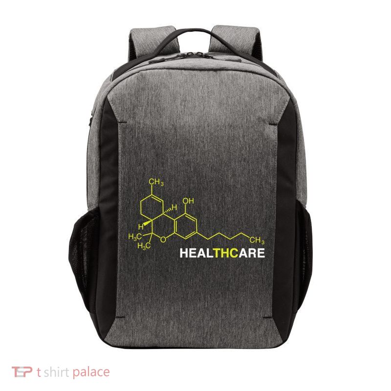 THC Healthcare Cannabis Medical Marijuana TShirt Vector Backpack