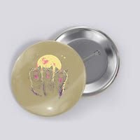 Three Headed Cat Meme Hiss Meowing Full Moon Phase Button
