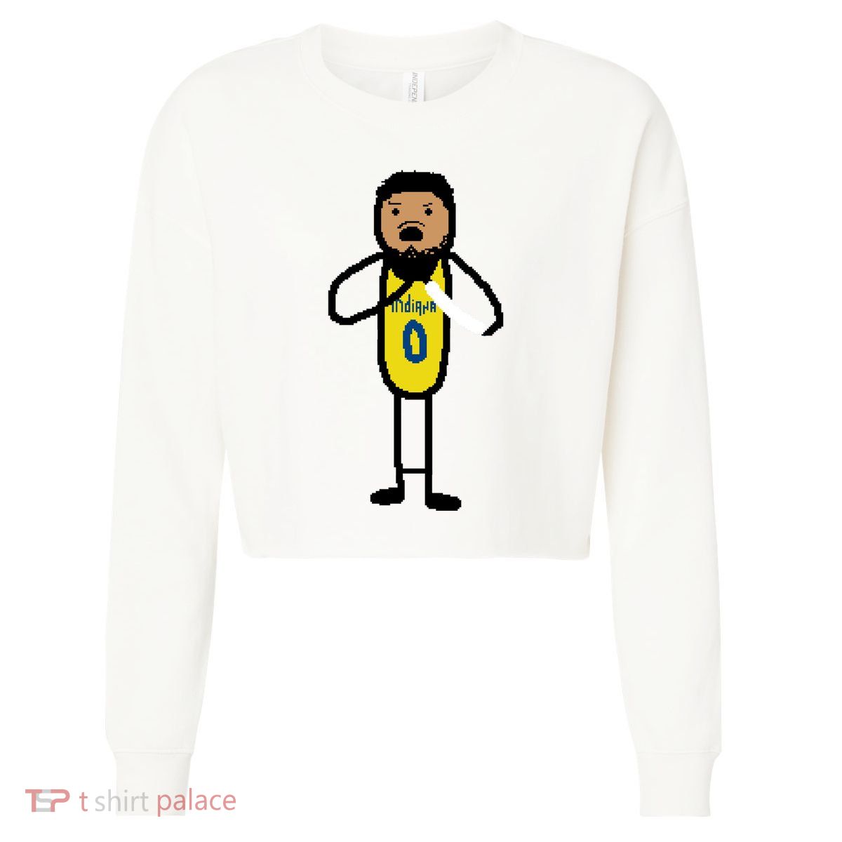 The Haliburton Choke Paint Game 7 Cropped Pullover Crew