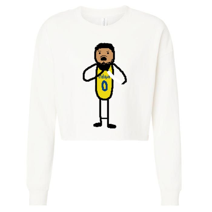 The Haliburton Choke Paint Game 7 Cropped Pullover Crew