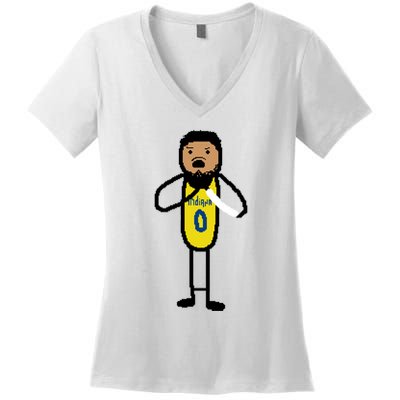 The Haliburton Choke Paint Game 7 Women's V-Neck T-Shirt