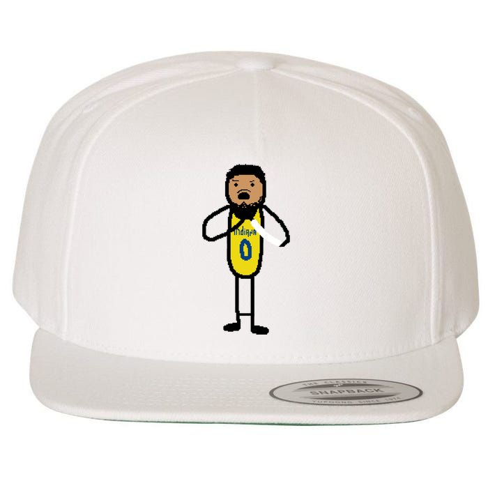 The Haliburton Choke Paint Game 7 Wool Snapback Cap