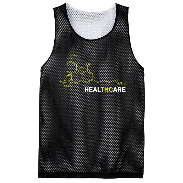 Thc Healthcare Cannabis Medical Marijuana Mesh Reversible Basketball Jersey Tank