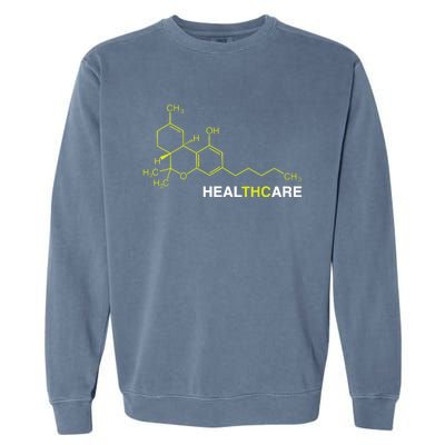 Thc Healthcare Cannabis Medical Marijuana Garment-Dyed Sweatshirt