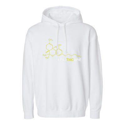 Thc Healthcare Cannabis Medical Marijuana Garment-Dyed Fleece Hoodie