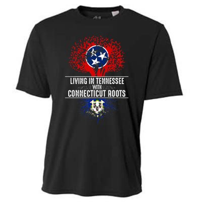 Tennessee Home Connecticut Roots State Tree Flag Cooling Performance Crew T-Shirt