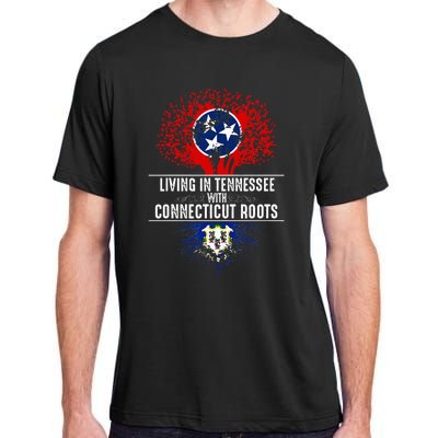 Tennessee Home Connecticut Roots State Tree Flag Adult ChromaSoft Performance T-Shirt