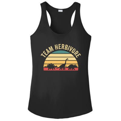 Team Herbivore Cute Dinosaur Ladies PosiCharge Competitor Racerback Tank