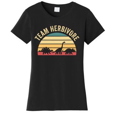 Team Herbivore Cute Dinosaur Women's T-Shirt