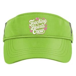 Teaching Hearts Crew Love Heart Teacher Funny Valentines Great Gift Adult Drive Performance Visor