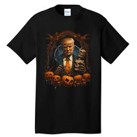 Trump Halloween Costume Scary President Tall T-Shirt