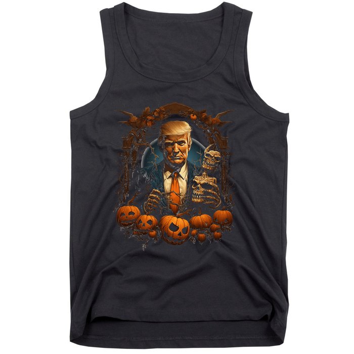 Trump Halloween Costume Scary President Tank Top