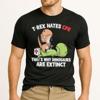 Trex Hates Cpr Dinosaur Nurse Cooling Performance Crew T-Shirt