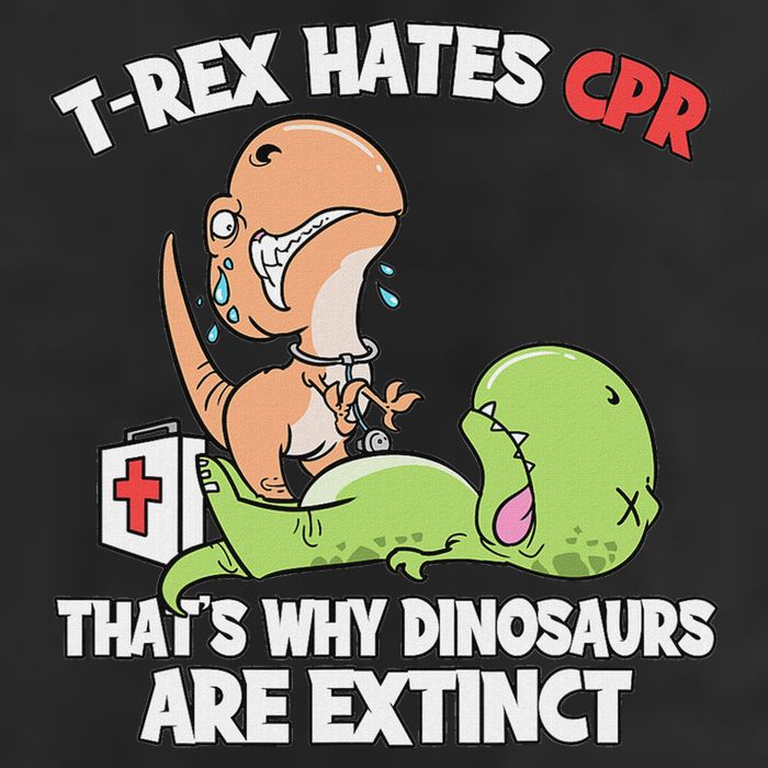 Trex Hates Cpr Dinosaur Nurse Adult Drive Performance Visor