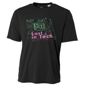 Tech Humor Computer Nerd Cooling Performance Crew T-Shirt