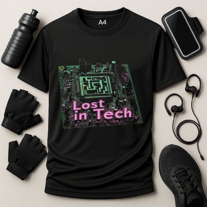 Tech Humor Computer Nerd Cooling Performance Crew T-Shirt
