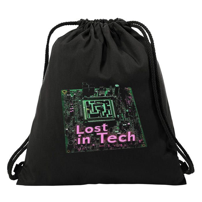 Tech Humor Computer Nerd Drawstring Bag