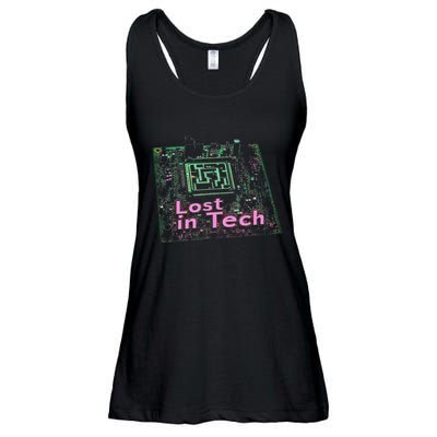 Tech Humor Computer Nerd Ladies Essential Flowy Tank