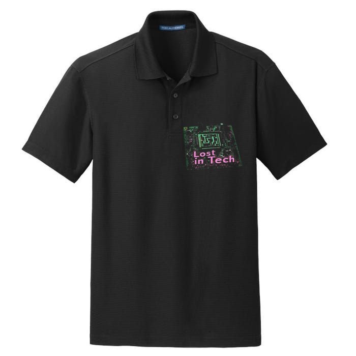 Tech Humor Computer Nerd Dry Zone Grid Polo