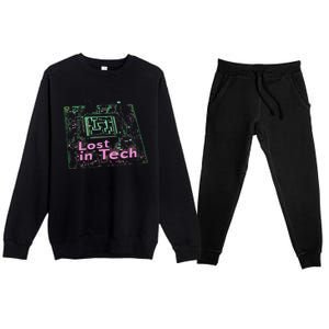 Tech Humor Computer Nerd Premium Crewneck Sweatsuit Set