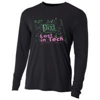 Tech Humor Computer Nerd Cooling Performance Long Sleeve Crew